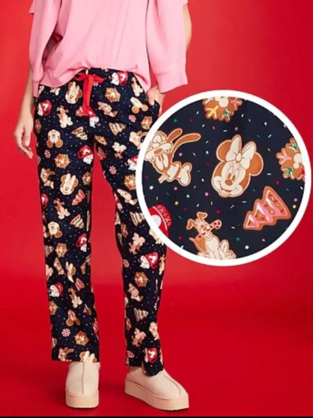 Old Navy x Disney Mid-Rise Printed Flannel Pajama Pants for Women (M) NWT